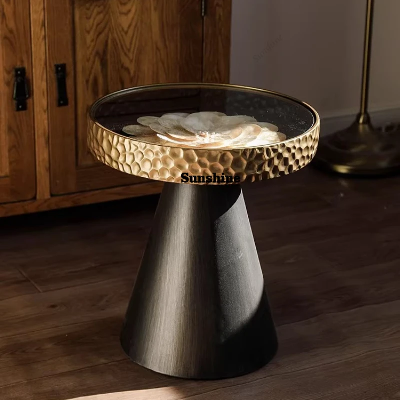 Wabi Sabi retro furniture art coffee table home balcony small side table