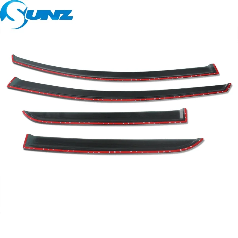 Side Window Visor For Toyota Yaris Vitz Echo Platz 1999 2000 2001 2002 2003 2004 2005 Black Rain Guard Vent Deflectors SUNZ