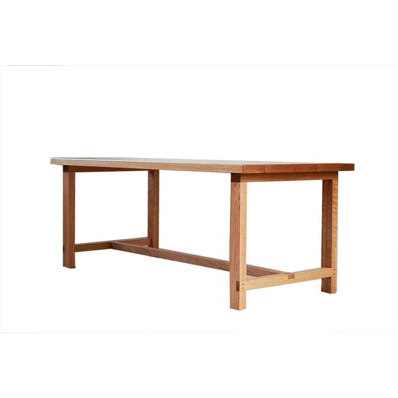 

Solid wood cherry wood furniture desk, dining table one board workbench
