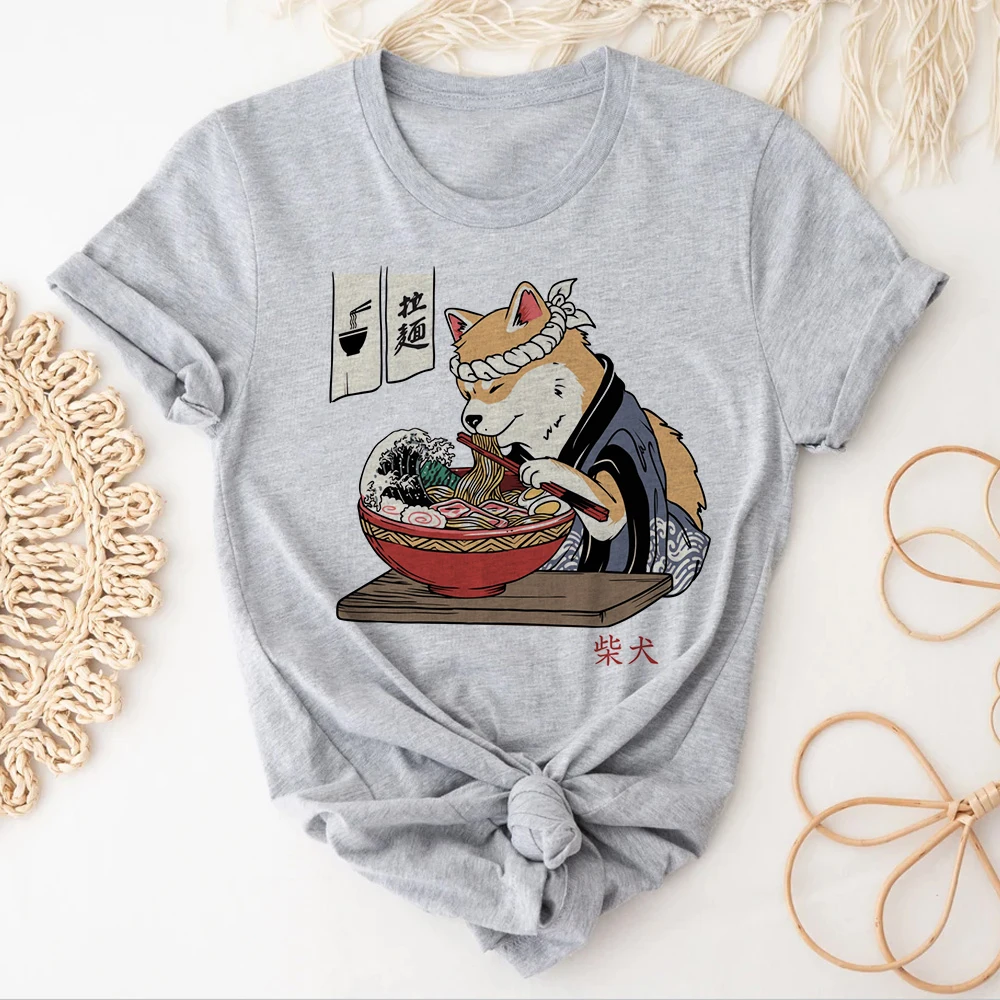 

Shiba Inu t shirt women anime comic top female streetwear 2000s clothes