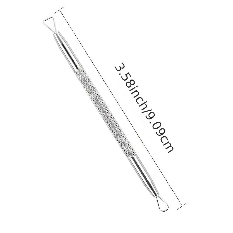 مزيل الرؤوس السوداء من الفولاذ المقاوم للصدأ برأسين - مستخرج بثرة فعال للبشرة الدهنية غير المعطرة، متين، وسهل التنظيف