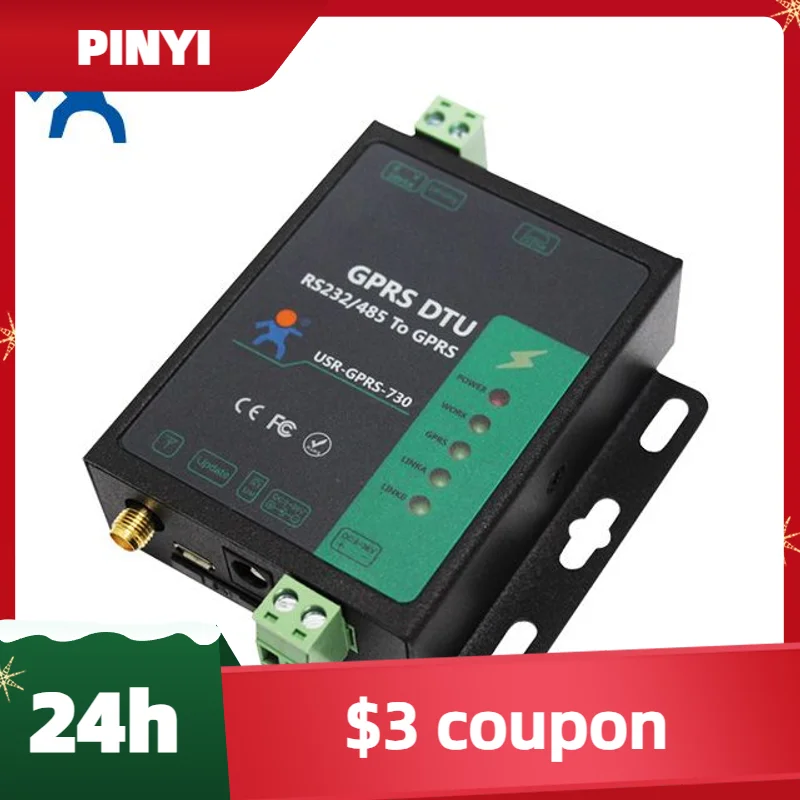 GPRS232-730 GPRS DTU Modem cellulare seriale RS232 da RS485 a GPRS Supporto GSM GPRS