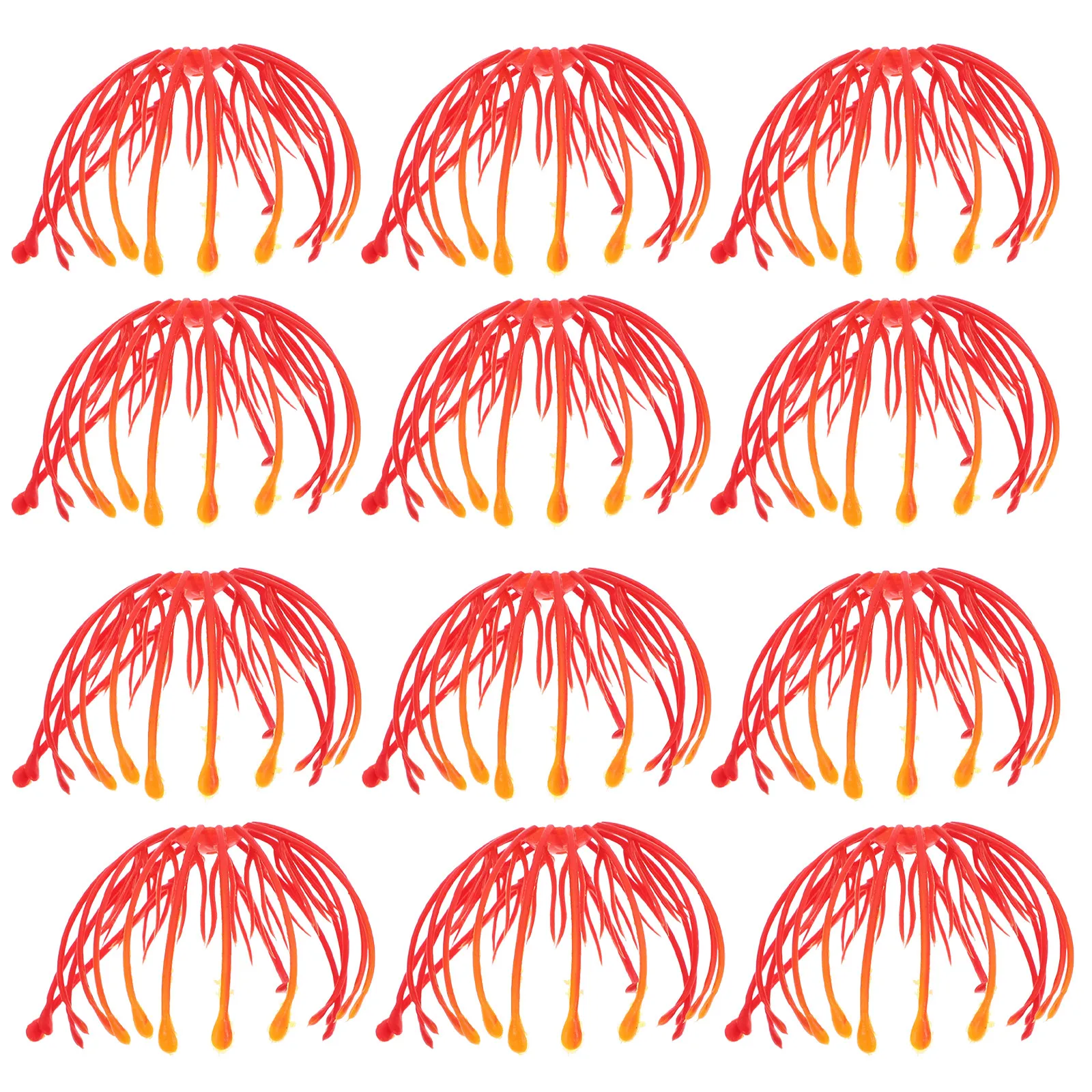 30 Piezas de Estambres de Flores Artificiales de Plástico, Ramilletes Florales Artificiales para Manualidades, Tarjetas, Scrapbooking, Decoraciones de Coronas, Rojo