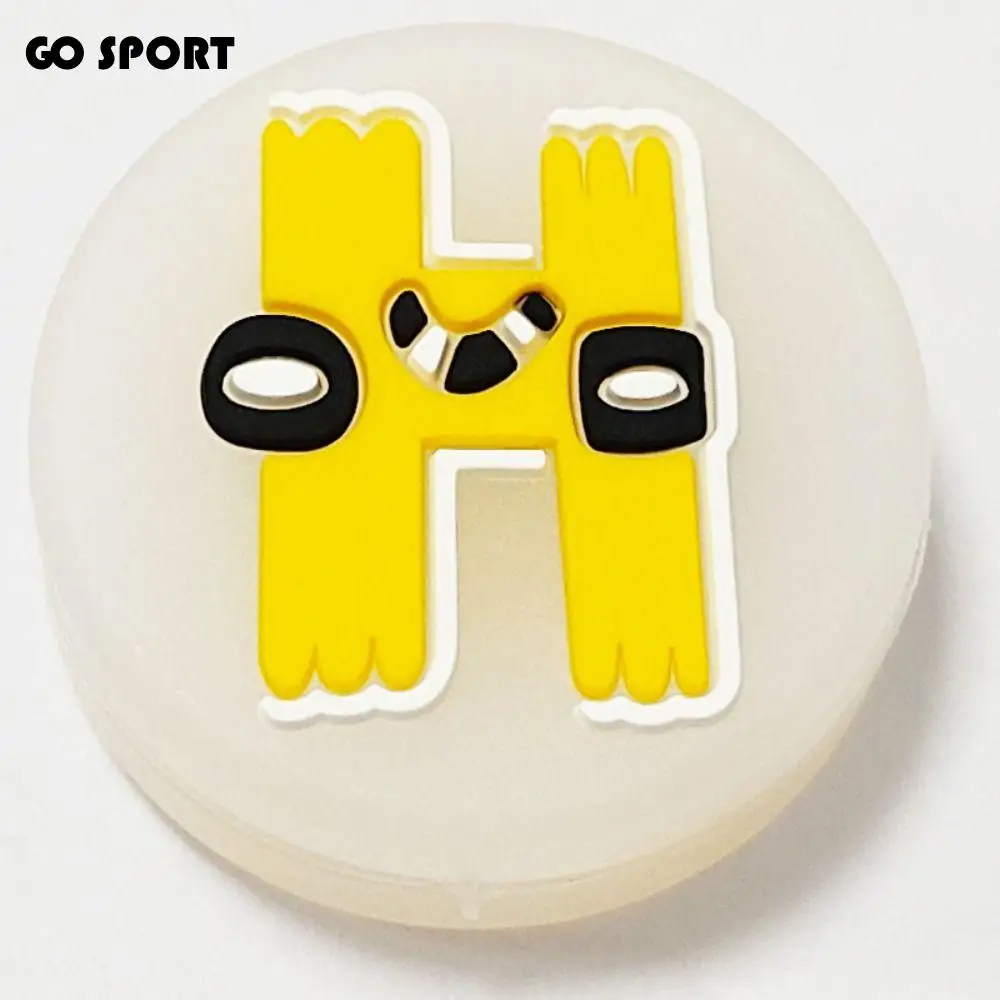 

26 английских букв, теннисный противоударный амортизатор, антивибрационная амортизирующая теннисная ракетка, амортизатор, милое животное