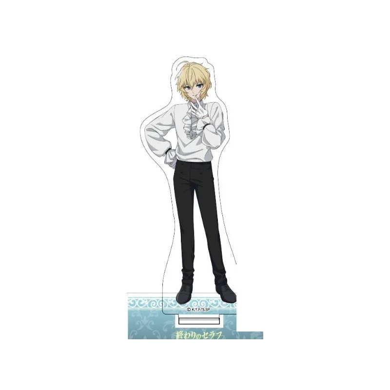 Seraph of the End Anime Figure Yuichiro Hyakuya Acrylic Stands hiiragi shinya Model Prop Keyring Krul Tepes Desk Ornament Gift