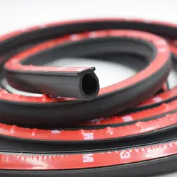 Universal Auto Door Seal Strip D-Shape Self-Adhesive Weather Stripping Car Truck Door Window Soundproof Noise Insulation Sealing