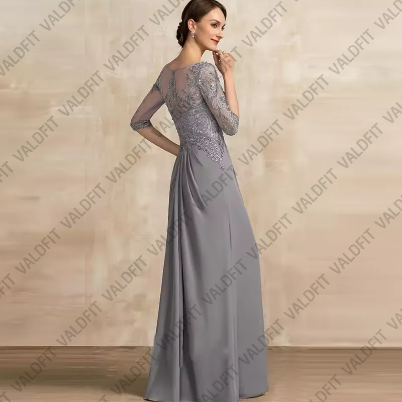 Customized Long Mother of the Bride Dresses 2024 with Sleeves Wedding Party Dress vestidos de fiesta elegantes 2024 para boda