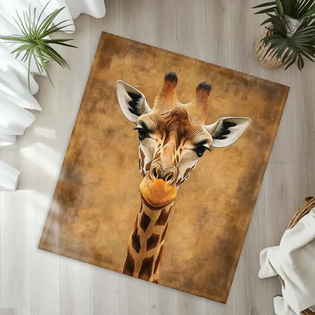 Giraffe Throw Blankets Warm Soft Plush Knee Blanket For Winter Office Bedroom Sofa Travel Gifts Home Decor