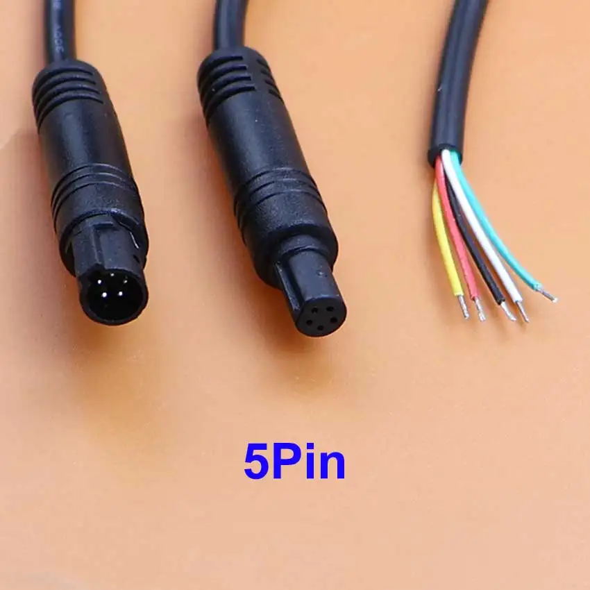 JCD 4Pin 5Pin 6Pin 8Pin Jack Car DVR Reversing Rearview Mirror Camera Extension Cable Male Female Plug DIY Power Line Cord - view 4