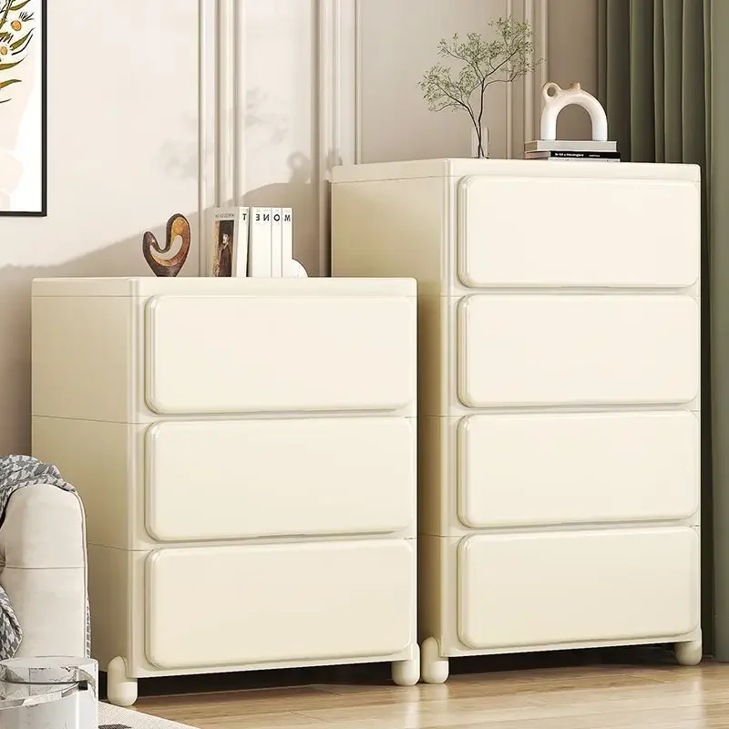 

Drawer Type Storage Cabinet Thickened Installation-free Locker Household Living Room, Plastic Storage Japanese Style Bedroom