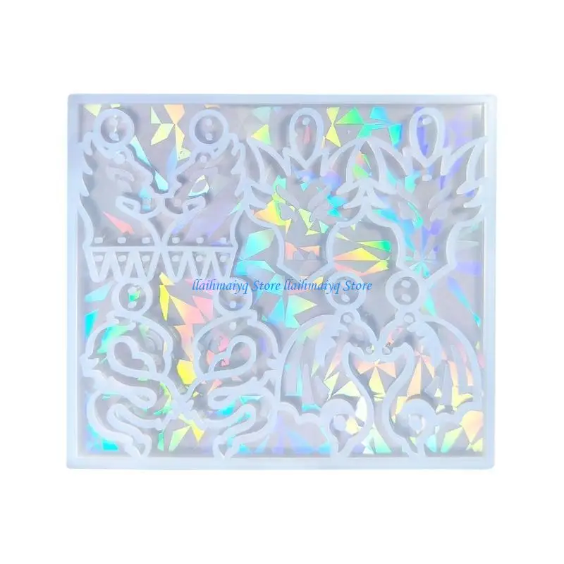 

573B Exquisite Dragon Pendant Silicone Mold for DIY Keychain Jewelry