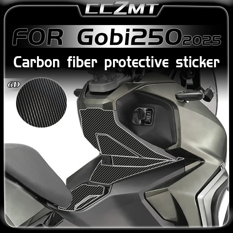 

For ARRIC GOBI 250 arric gobi250 2025 6D carbon fiber scratch resistant film fuel tank foot pedal sticker waterproof accessories