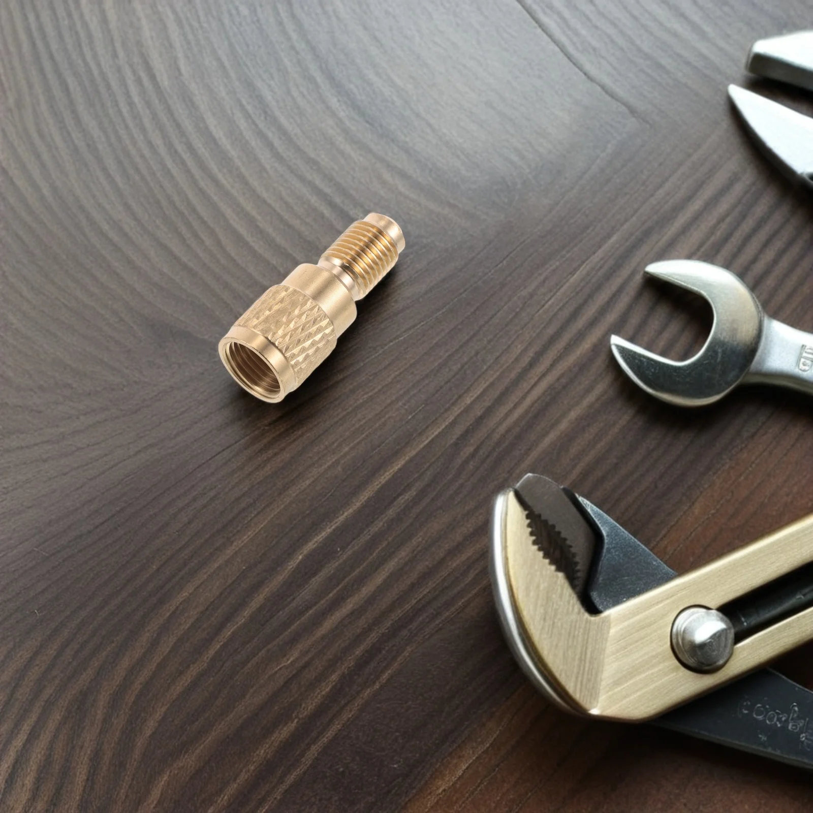 

2Pcs Copper Hose Connector for Car Air Conditioning Conversion Adapter R410a to Retrofit Quick Coupler Refrigeration Tool