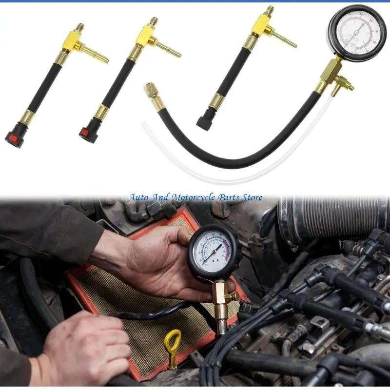 P9FD Mehrzweck-Motorrad-Kraftstoffsystem-Analysator, Gasdruckmessgerät zur Erkennung von Lecks und Verstopfungen, Fehlerbehebung – Detail 7