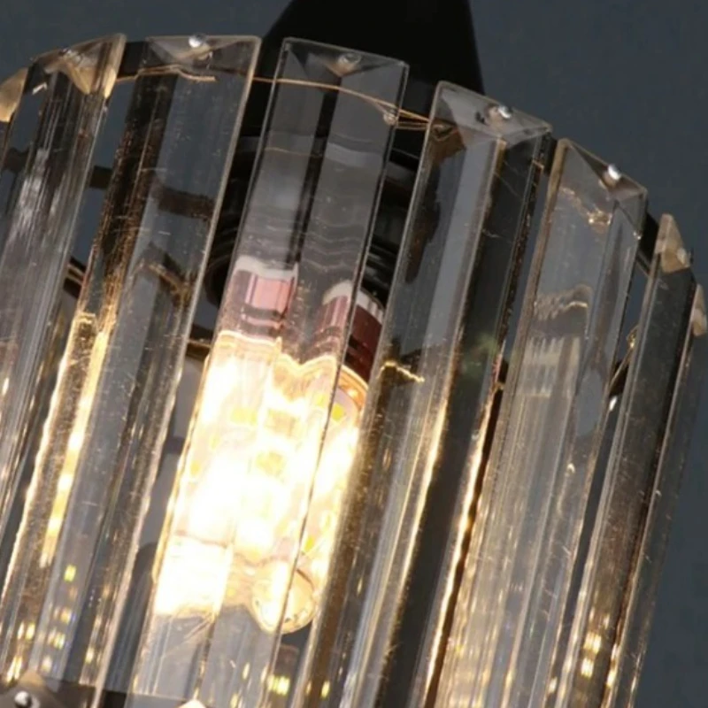 Nordic Glass Cup Led Pendant Lamp Long Strip Minimalist for Living Dining Table Room Kitchen Island Home Hanging Light Fixture