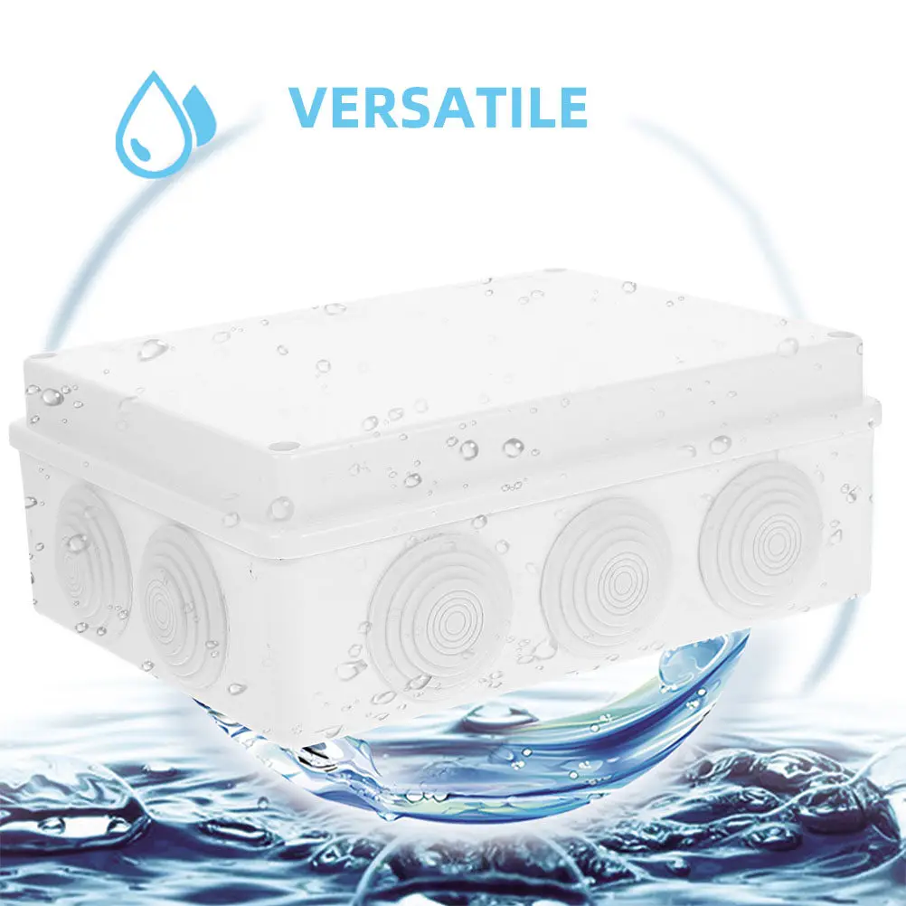 2 Pcs Electrical Junction Case ABS Project Boxes for Electronics Plastic Enclosure
