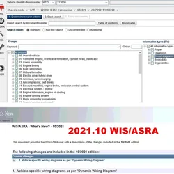 2021.10 Benz WIS/ASRA Dynamic Wiring Diagram MB Workshop Information System WIS ASRA 10/2021 edition