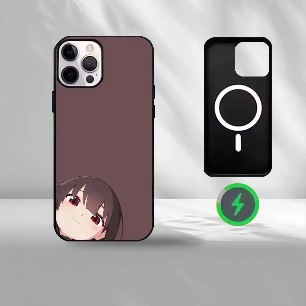 Konosuba Megumin   Phone Case For iPhone17,16,15,14,13,12,11 Plus,Wireless charging protective case soft cover