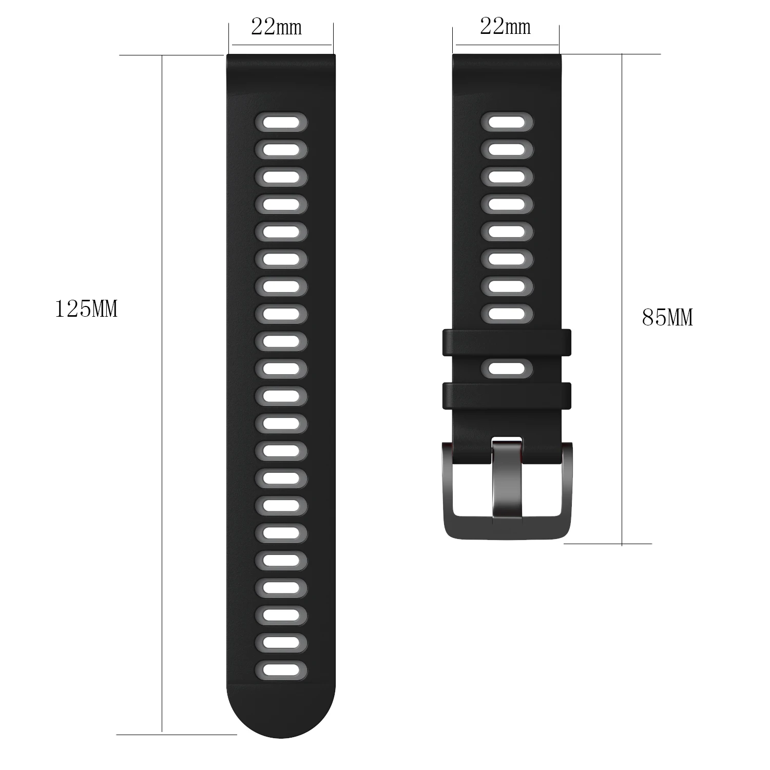 Watchband 20mm & 22mm Silicone Strap For Galaxy Watch, Gear S3 Frontier, Amazfit GTR 47mm/Gtr 3/Gtr 3 Pro/GTR 2-2e Watchbands