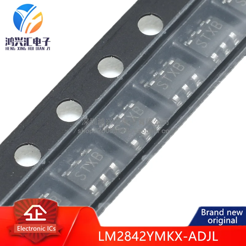 Brand new LM2842YMKX-ADJL Silk screen STXB Conv DC-DC 4.5V to 42V Step Down Single-Out 0.765V to 34V 0.6A 6-Pin TSOT-23 T/R