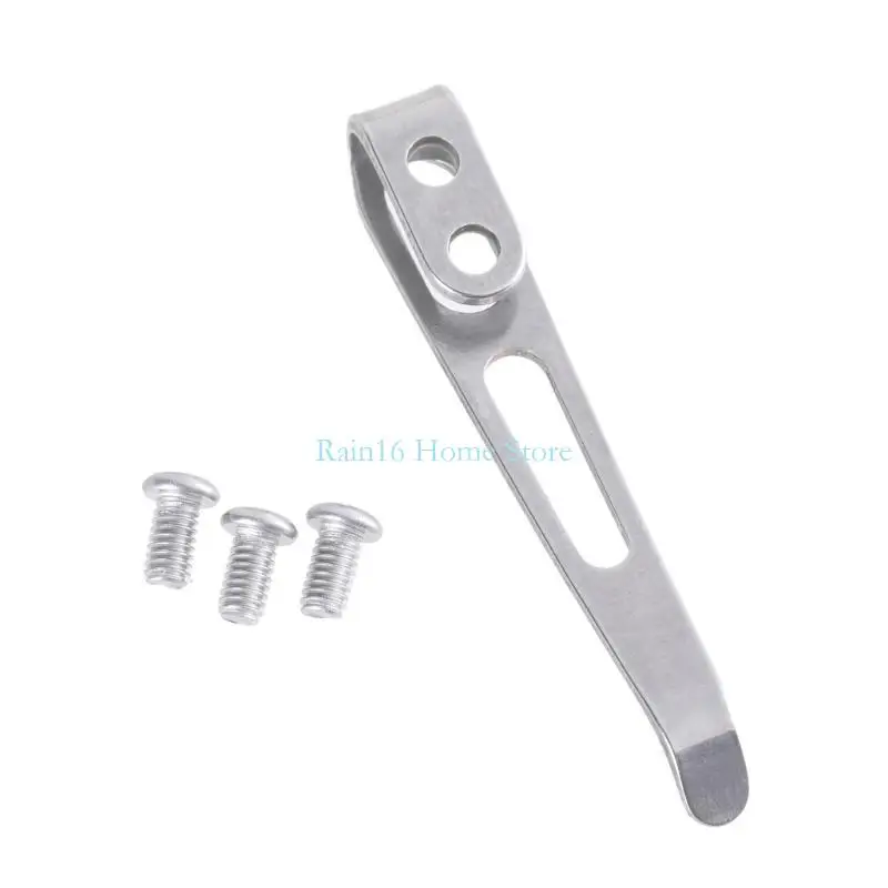 02 Edelstahl -Rücken -Clip -Taschen Cutter Clip Deep Carrem Taschen Clips Clip