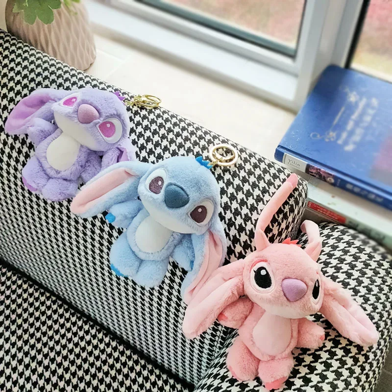 13Cm Disney Stitch Anime Winter Extra Large Plush Pendant Anime Lilo & Stitch Girl's Toy Soft Stuffed Doll Bbirthday Present