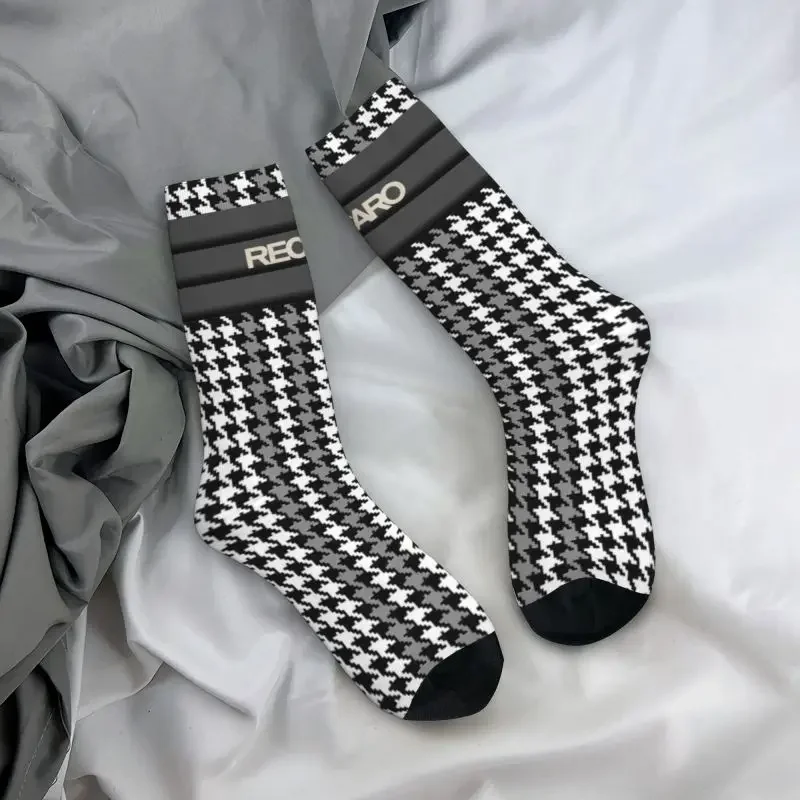 Houndstooth Recaros Patroon Heren Crew Sokken Unisex Schattige 3d Bedrukte Jurk Sokken