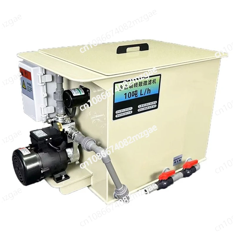 Fish pond filter Rotary drum microfilter Aquaculture water circulation purification system Automatic backwashing system