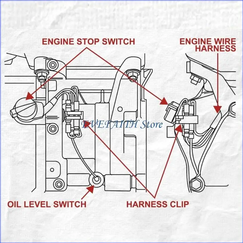 124B Engine Stop Switches Engine Accessories 35120-Z5T-003 for GX340 GX390 GX240U2