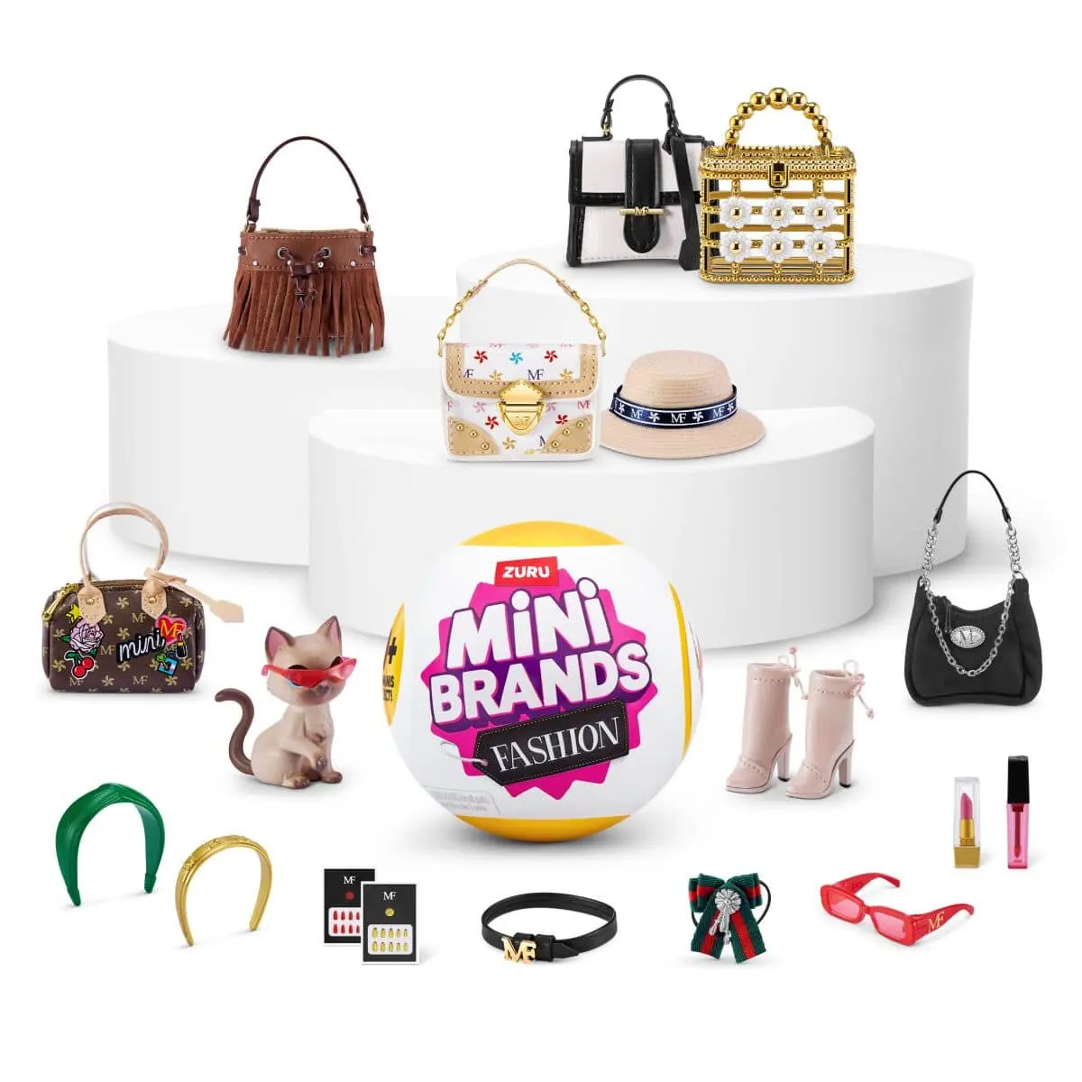 

Zuru Mini Brands Fashion Series 3 Surprise Ball 5 Mini Fashion Bags 80+ Iconic Minis Ultra Rare Collectible Toy For Collectors