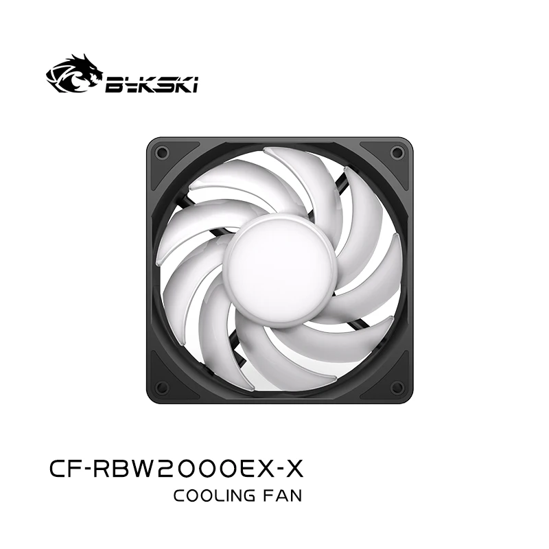 Bykski CF-RBW2000EX-X Ventola da 120 mm per radiatore di raffreddamento ad acqua Computer PC Case 2000 giri/min Supporto dissipatore di calore PWM Regolare la velocità