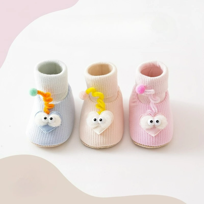 

2026 New Cartoon Soft-soled Non-slip Shoes Medium Tube Shoes Socks Floor Shoes Toddler Shoes