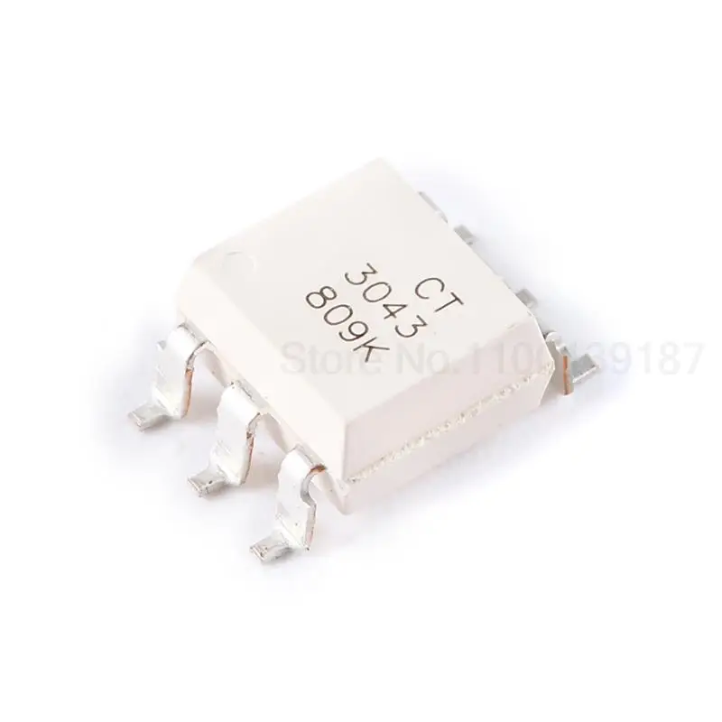  5PCS/lot Original CT3043 (S) (T1) SOP - 6 package compatible MOC3043 zero crossing photoelectric coupler chip