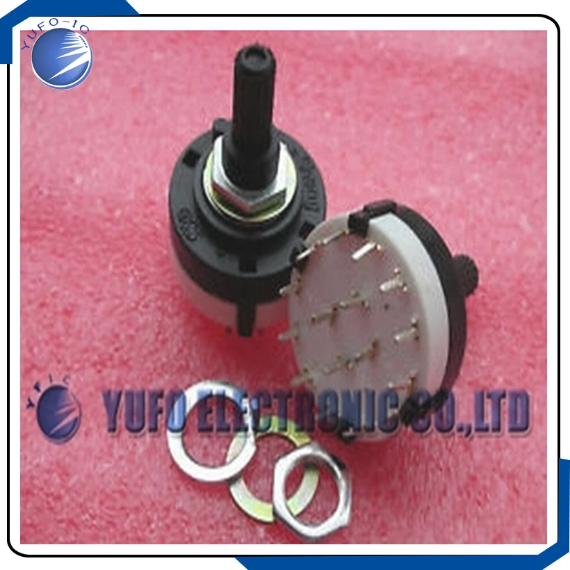 شحن مجاني مجموعة واحدة 2p، 4 أقطاب 12 موضع MBB PCB مفتاح دوار جديد، 4P12T