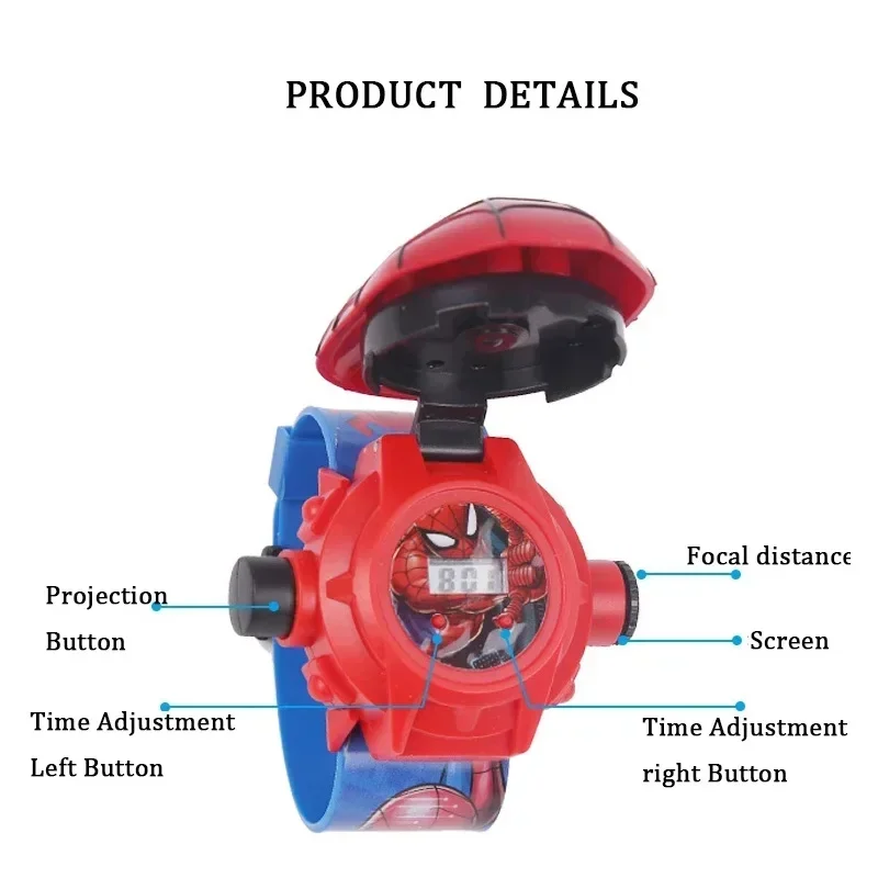 Sonic The Hedgehog Cartoon 24 Pattern 3D Projection Watch Kids Flip Toy Watchs Anime Electronic Clock Projector Toy Birthday Gif view 3