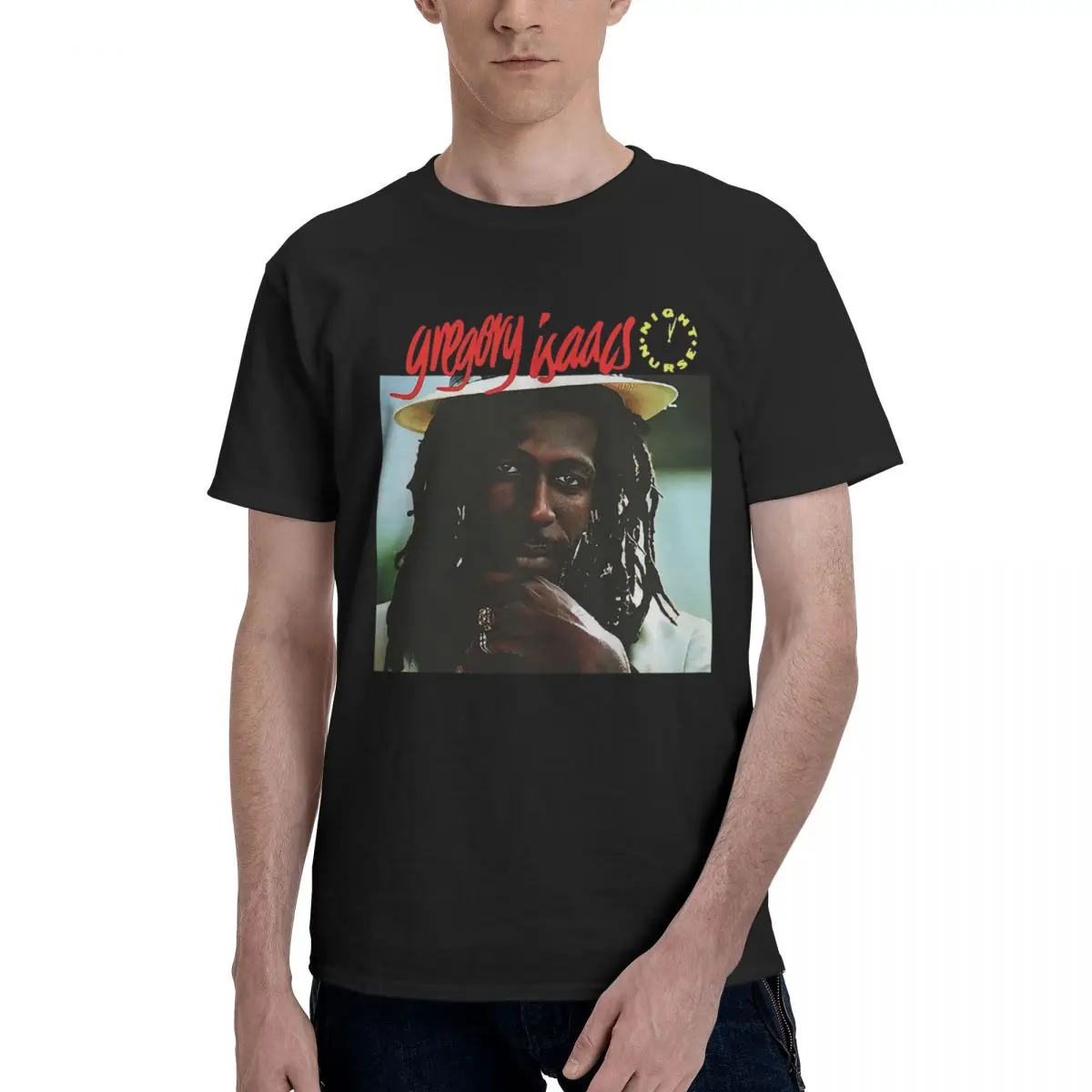 

Gregory Isaacs Night Nurse, повседневная дышащая удобная футболка из 100% хлопка, футболка с короткими рукавами, мужские футболки