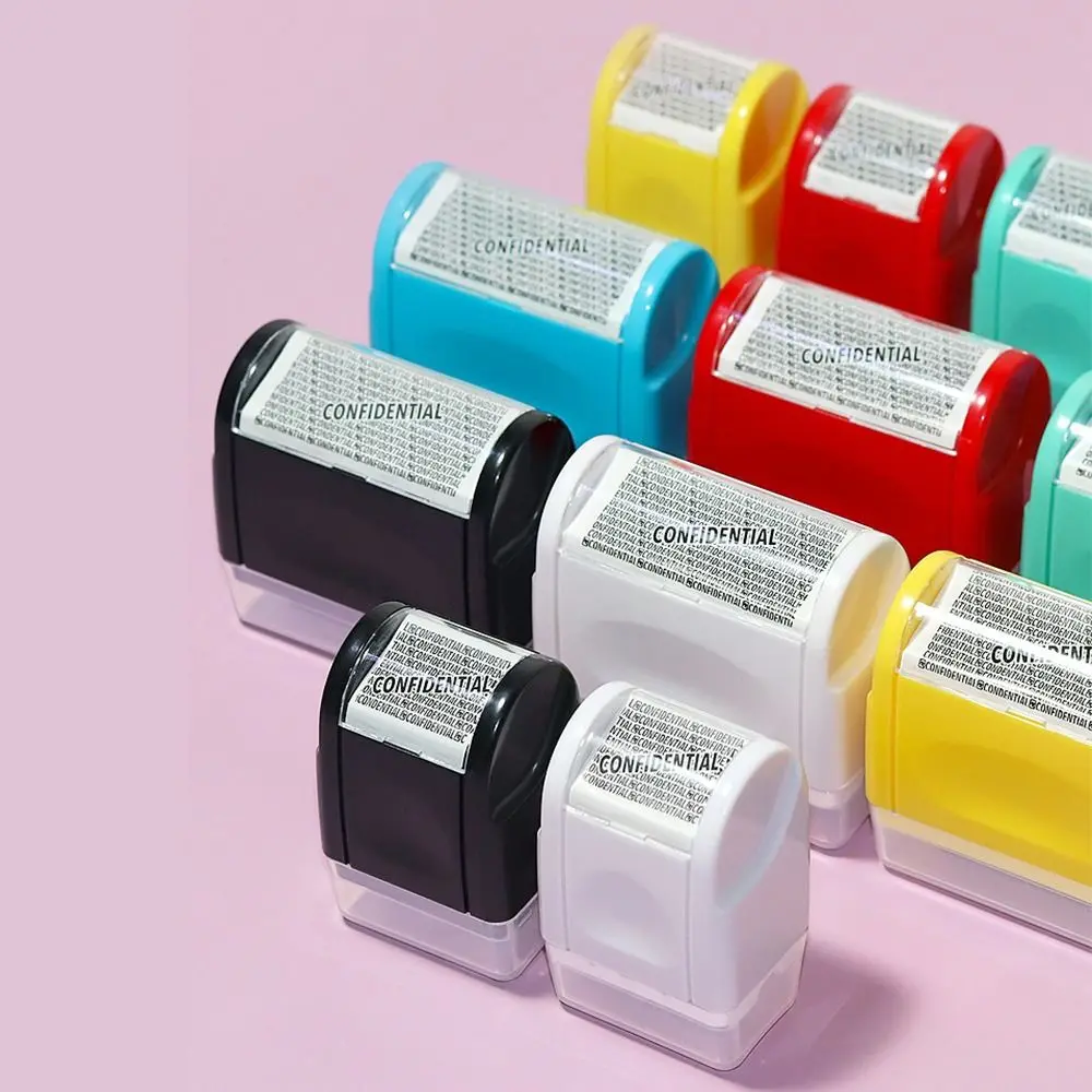 Leakproof Identity Theft Protection Roller Stamp Roller Stamp Portable Identity Stamp Roller Garbled Chapter Hide ID