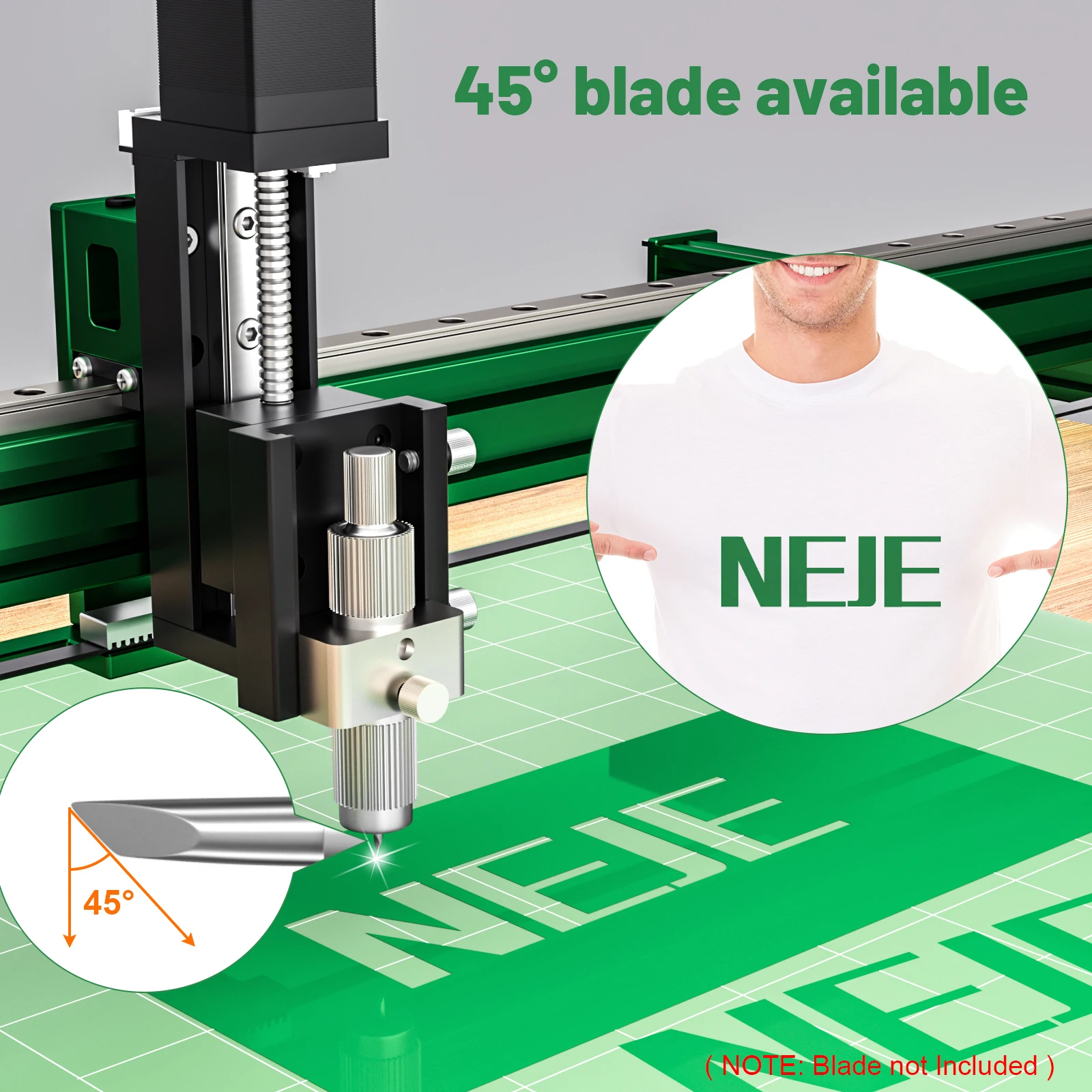 NEJE Laser Engraving Accessories 45 ° Blade & Blade Housing For NEJE Max 4 Laser Engraver Cutting paper, cardboard, felt, vinyl