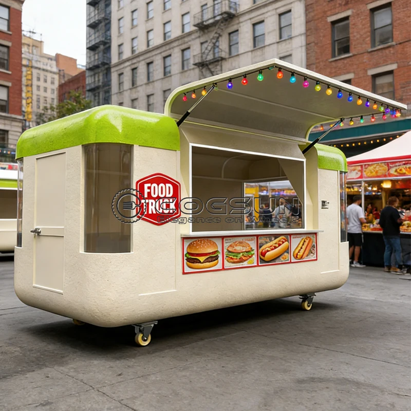 

Профессиональный мобильный фудтрак-прицеп Cogsun: кофейный киоск, передвижная торговая точка для уличной торговли с высокой производительностью