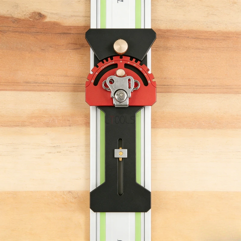 

Guide Rail Auxiliary Multi-Angle Clamp Woodworking Track Saw Milling Adjustable Protractor Aluminum Alloy Quick Angle Stopper