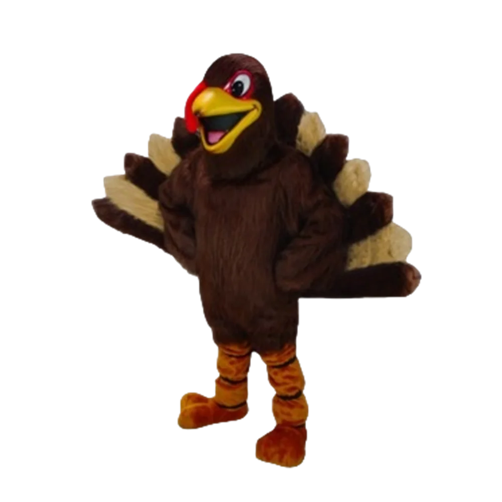 

Classical Christmas Animals Mascot Turkey Mascot Adult Size Cartoon Character Holiday Carnival Mascota Outfit Suit Fancy 842