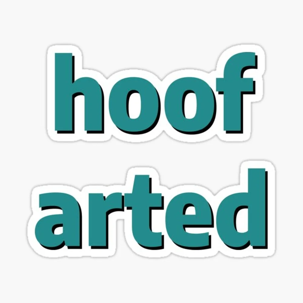 hoof arted Sticker for Laptop Decor Bedroom Car Cute Cartoon Art Fashionable Public Suitcase