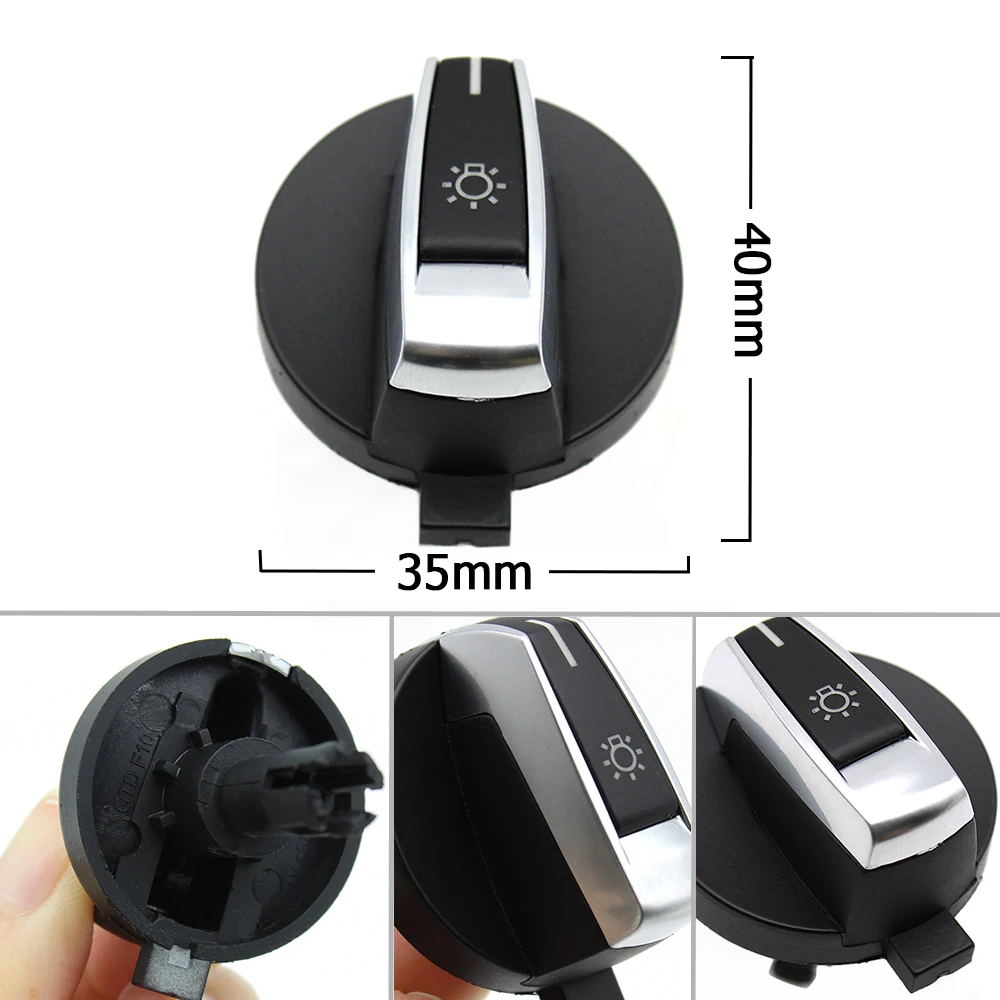 Headlamp Head Lamp Headlight Switch Rotary Knob Button Replacement For BMW 5 6 7 Series X3 X4 F02/10/18/07/06/25/26