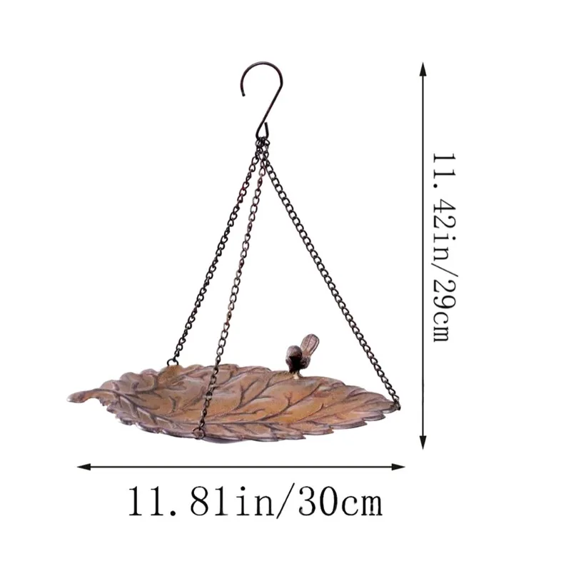 

【ПОСЛЕДНИЙ ШАНС】Подвесная кормушка для птиц с цепочкой - Станция для кормления - Декоративная система для кормления птиц из кованого железа для сада