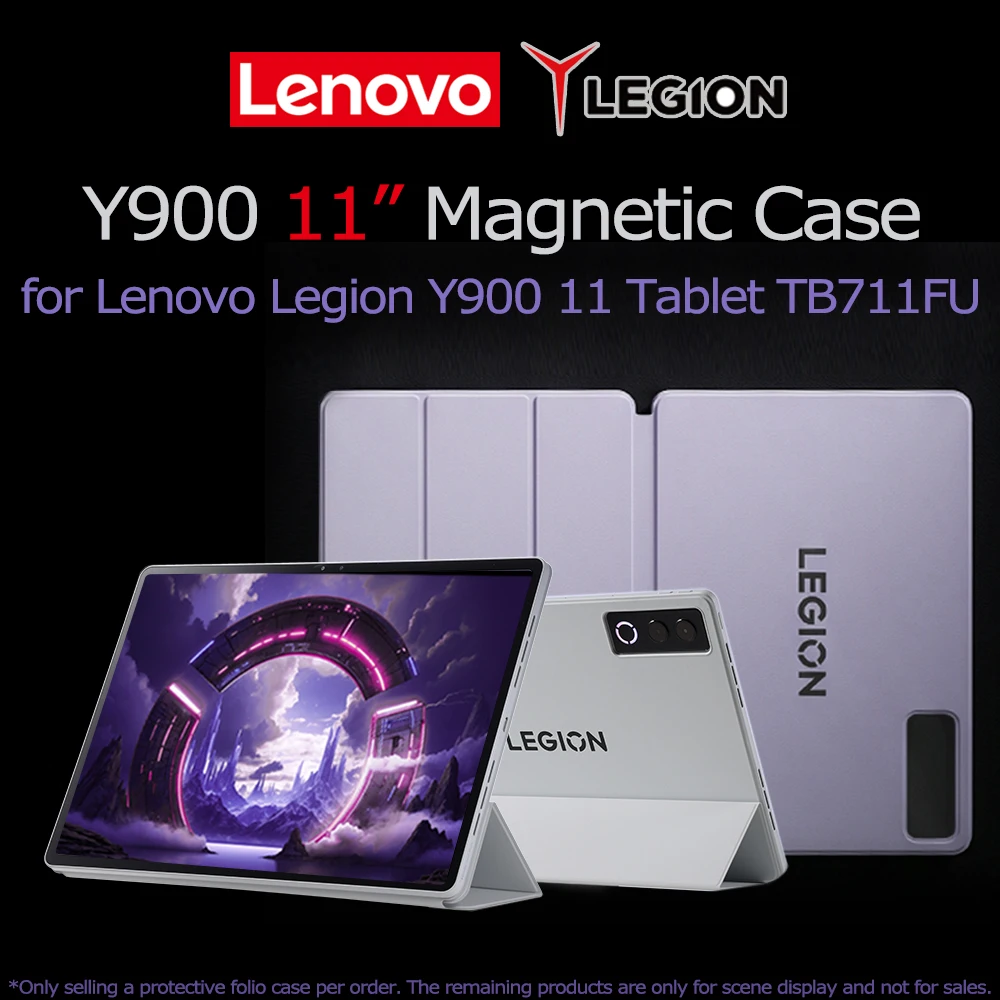 Lenovo Legion Y900 11inch Magnetic Folio Case for Lenovo TB711FU Legion Y900 11 AI Tablet Protective PU Intelligent Sensing Stan