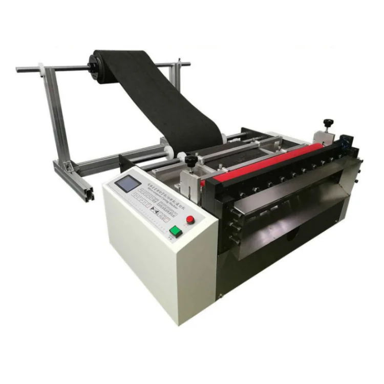 Automatic Computer Roll to Sheet Cutter Canvas Eva PVC Pe Non Woven Cutter Plastic Film PVC Tube Paper Roll Cutting Machine