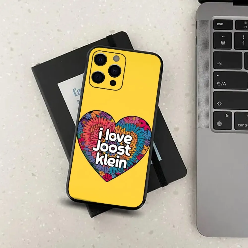 J-joost casing ponsel Rapper Klein penyanyi untuk Apple iPhone 15,14,13,12,11,Pro,X,XS,Max,XR,Plus, SAMPUL HITAM lembut Mini