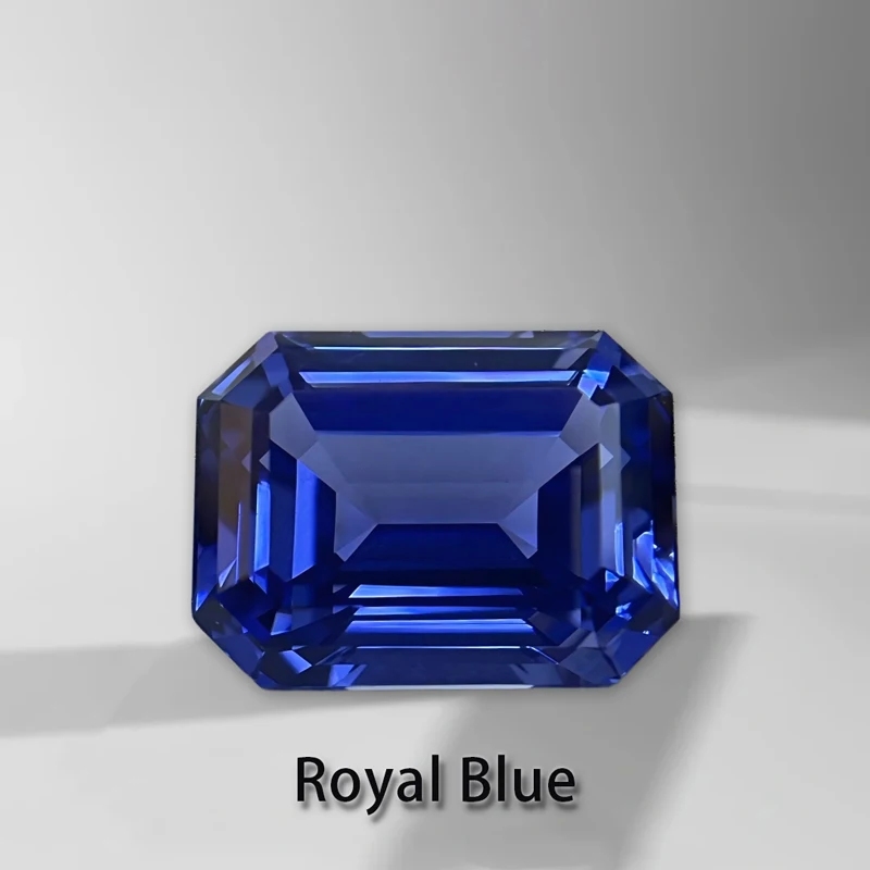 

AAA+Clarity Lab Grown Sapphire Multiple Color Gems Emerald Shape for Jewelry Setting&Custom Design Selectable AGL Certificate