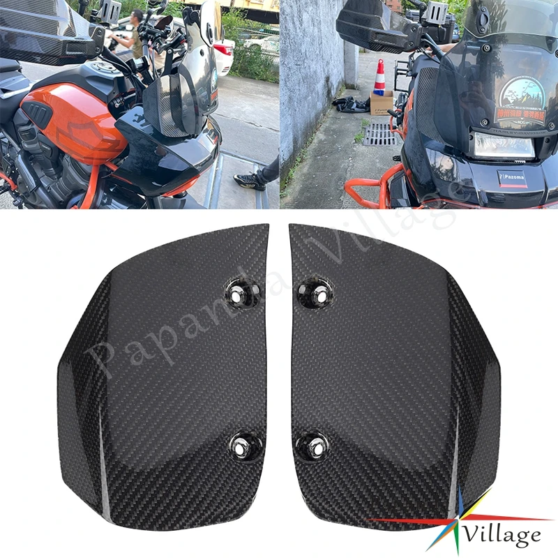 For Harley Pan America RA1250 1250 Special RA1250S 2021-2024 Motorcycle Windshield Extension Carbon Fiber Side Screens Deflector