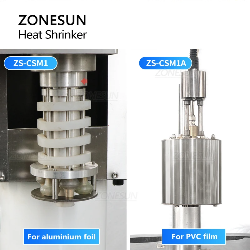 ZONESUN Wine Bottle Heat Shrinking Machine Automatic Aluminum Foil Sealing Machine PVC Thermoplastic Film Wrapping ZS-CSM1